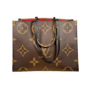 Louis Vuitton Monogram Reverse On The Go GM 2WAY Shoulder Tote Bag